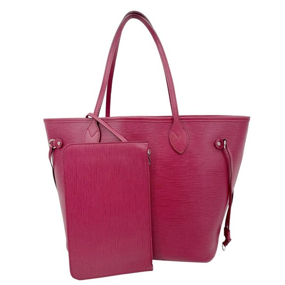 Louis Vuitton  Neverfull MM Epi Leather Tote Bag Burgundy - Picture 1 of 11